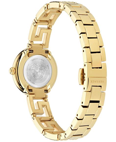 Versace Women's Swiss Greca Goddess Gold Ion Plated 